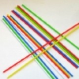 Палочки пластиковые для сахарной ваты, цветной микс (коробка)