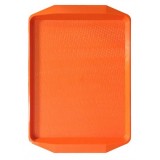 Поднос пластиковый (42х30) оранжевый