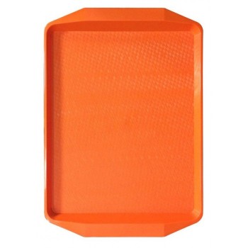 Поднос пластиковый (42х30) оранжевый купить в Твери