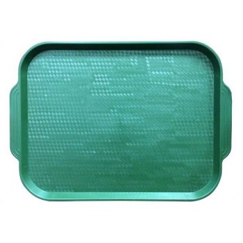 Поднос пластиковый (45х35,5) темно-зеленый купить в Твери